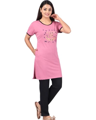 Image of URBAN TREES Women's Cotton Printed Night Suit Set of Top & Pajama Set || Night Suit Set