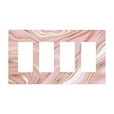 Photo Gallery piuttosto rosa rosa oro marmo 4 gang quad rocker/gfci/decoratore interruttore luce piastra di copertura decorativa frontale elettrico placca decorativa senza viti Photo Gallery piuttosto rosa rosa oro marmo 4 gang quad rocker/gfci/decoratore interruttore luce piastra di copertura decorativa frontale elettrico placca decorativa senza viti