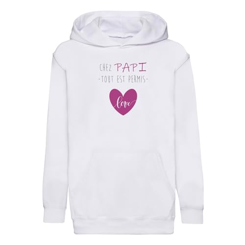 Sweat à capuche enfant chaud et robuste idéal pour les journées chez papi