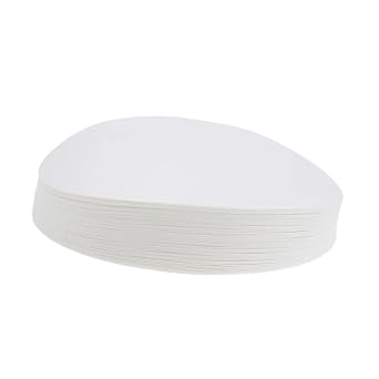 100 Count Ashless Filtration Paper 80-120um, White, 12.5cm Diameter for Laboratory Quantitative Analysis- 12.5cm White