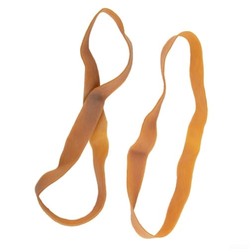 2 Pack Heavy Duty Rubber Bands 430x20mm, Natural Elastic Straps for Industrial Packing, Warehouse Bundling and Electric Wrench Battery Fixing, Brown