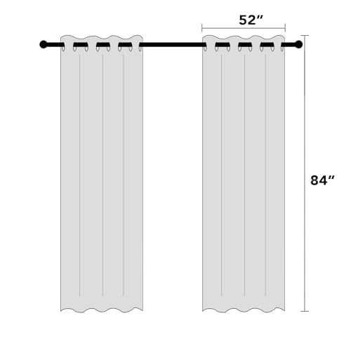 PrinceDeco Natural Linen Curtains 100% Blackout Linen Curtains for Bedroom Full Blackout Curtains 84 Inches Long Living Room Thermal Insulated Light Blocking Curtain Drapes White Backing, 2 Panels by PrinceDeco - Image 6