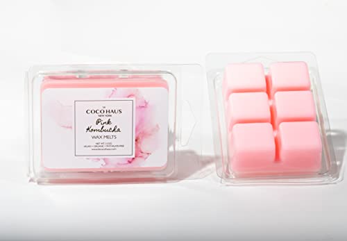 Le COCO HAUS Wax Melts - Mistura de cera de coco vegana, 85 g, 6 unidades (rosa kombucha)