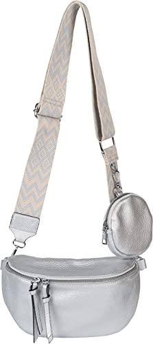 Sac demi-lune 2 pièces avec bandoulière zigzag styleBREAKER