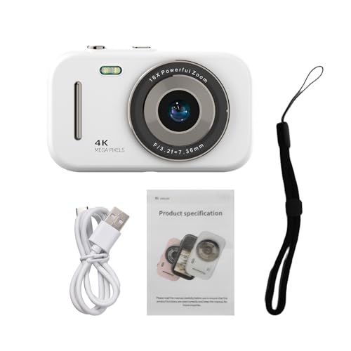 Appareil photo portable 4K blanc pour capturer les souvenirs de voyage des etudiants