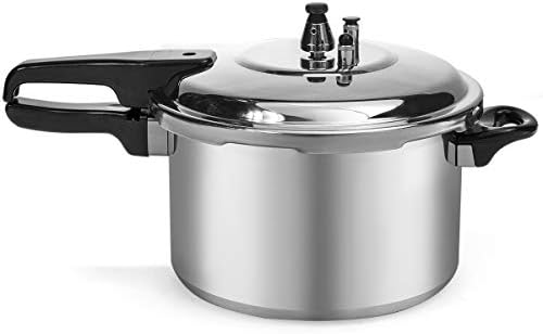 Barton 6Qt Pressure Canner w/Release Valve Aluminum Canning Cooker Pot Stove Top Instant Fast Cooking