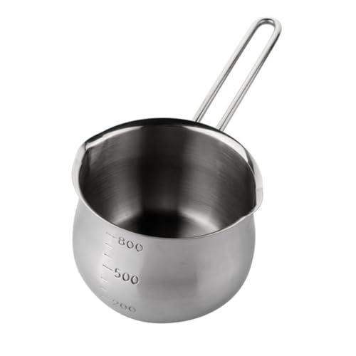 HOLIDYOYO 1pc Stainless Steel Double Boiler Melting Pot for Butter Cheese for Chocolate Candy Making Portable and Kitchen Tool