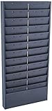 Buddy Products Adjustable Job Ticket Rack, Steel, 11 to 22 Pockets, 7.125 Inch Pocket Height, 6.25 to 12.75 Inch Pocket Width, Gray, (0801-1)