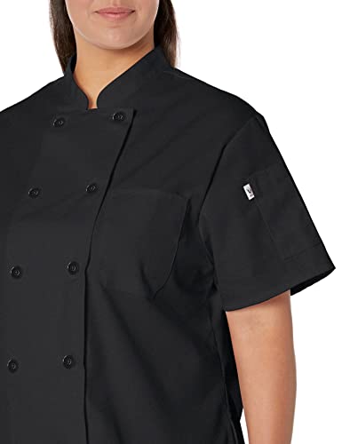 Uncommon Threads Womens Tahoe Women's Fit Chef Coat Shirt, Black, X-Large Us #TOP3