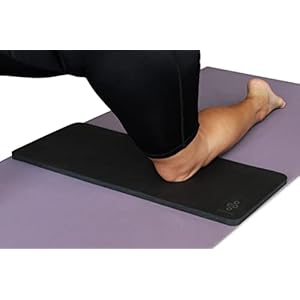 SukhaMat Yoga Knee Pad – NEW! 15mm (5/8″) Thick – The best yoga knee pad for a pain free Fitness Exercise Workout. Cushions pressure points. Complements your full-size yoga mat. (Black)