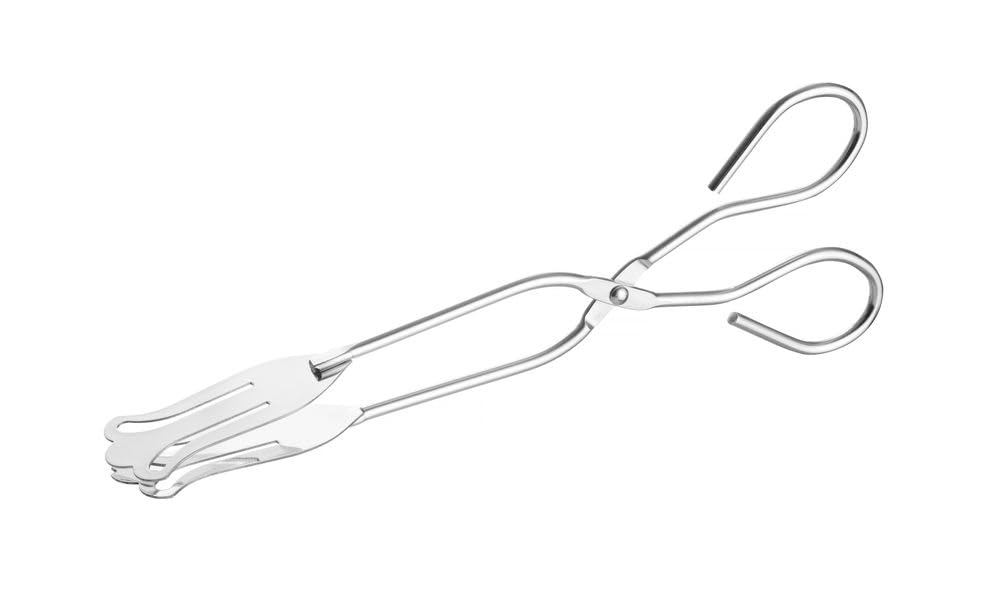 HENDI Pinzas de Repostería y Pastelería, para Servir Pasteles y Alimentos, Cocina, Buffet, Aptas para El Lavavajillas, 220 mm, Acero Inoxidable (Paquete de 10)