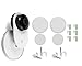 2 Pack Yi Home Camera Wall Mount Stand Bracket for Yi Home Security Camera 360 Degree Swivel, Full Install kit with Wire Clips (2 Pack)