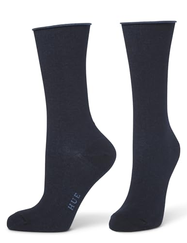 Image of HUE Women's Jeans Sock (Pack of 3), Blue Plaid Pack, One Size