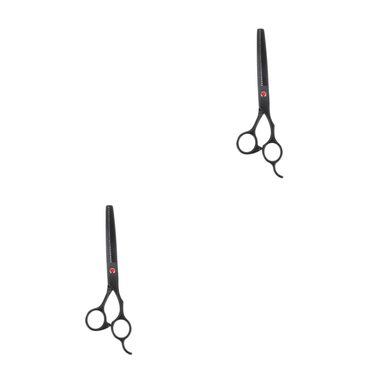 Baluue 2pezzi Forbice Per Sfoltire Acciaio Inossidabile Per Parrucchieri e Uso Domestico Strumento Professionale Per Taglio e Trattamento Perfetta Per Sfumature e Texture Capillari