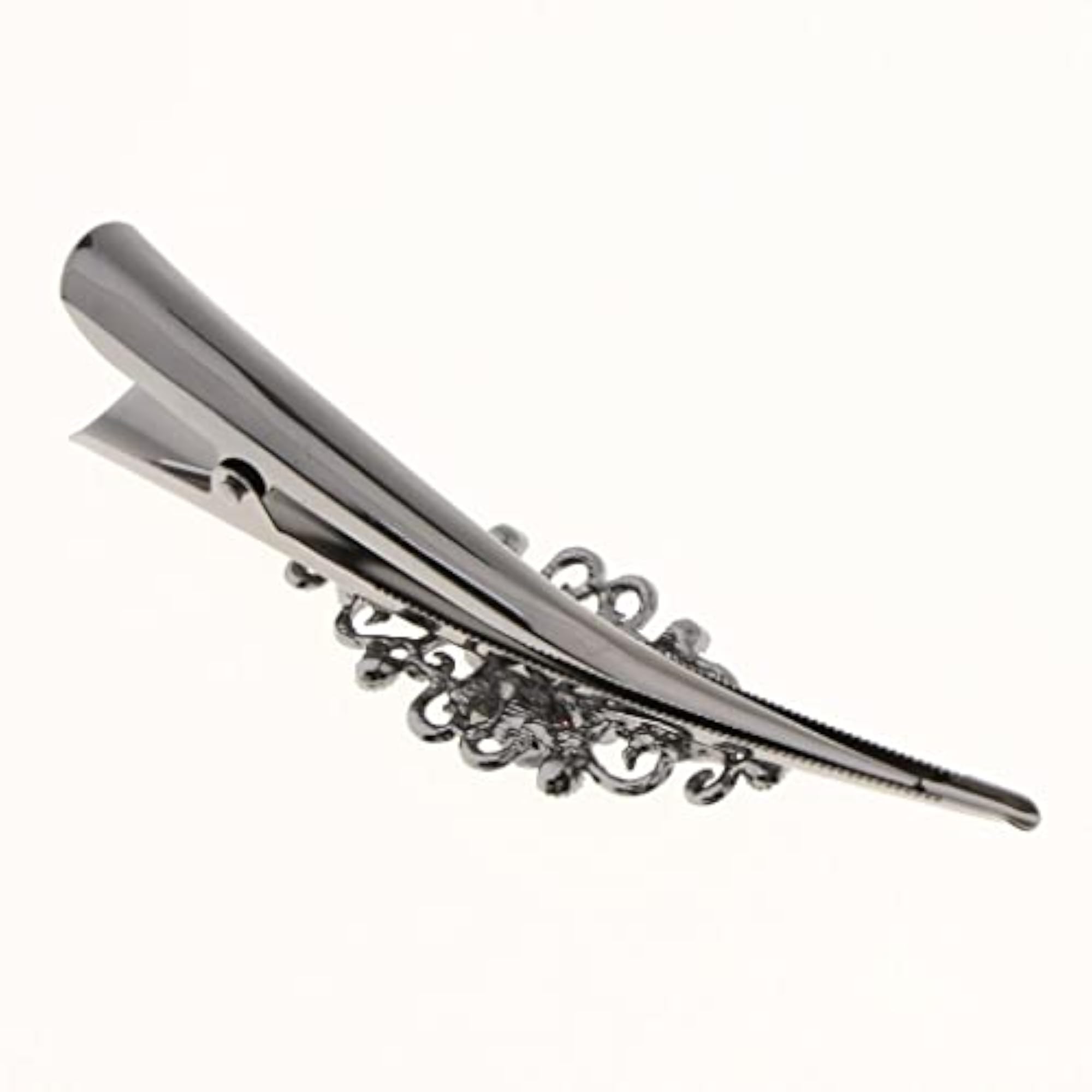 Rhinestone Metal Hair Alligator Clips for Women, Brown