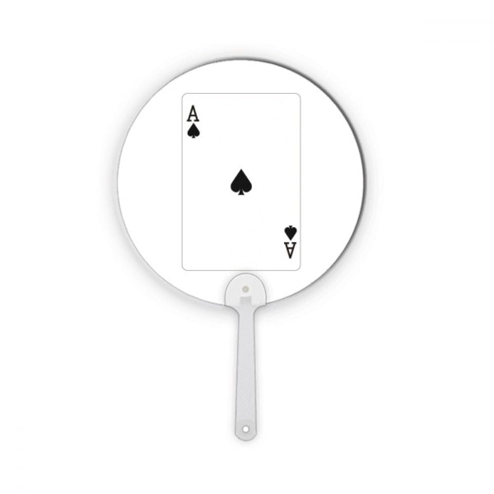 Jeu de cartes à jouer As de Pique plastique rond accessoire décoration table