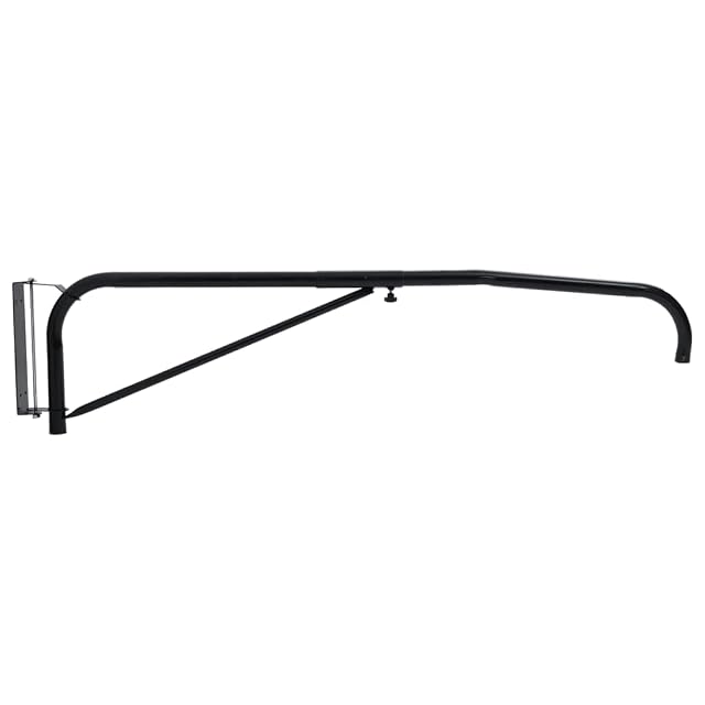 Foto 6 de 6 de vidaXL Soporte de pared para manguera ducha de caballos acero negro