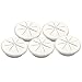 HYCC 5 Pack 2-3/8 Inch Flexible Desk Grommet,Organize Wires and Cables on Office Equipment, Computer Components, Entertainment Systems Effectively - Color: White