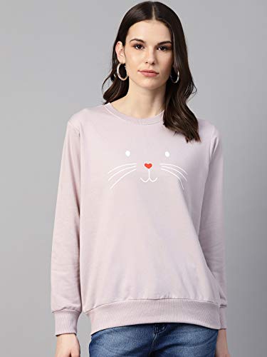 Image of pluss Women Blue Printed Hood(LSWFS8489-CRANBERRYICE)
