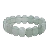 Jenngaoo Pulsera con cuentas de cristal, elegante, elástica, ajustable, con cuentas, joyería para mujeres, cumpleaños, Navidad, regalo de San Valentín, piedra de cristal (Aventurina verde)
