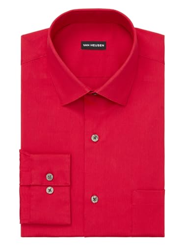 Image of Van Heusen Men's Dress Shirt Fitted Everyday Defense Stretch