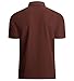 Alex Vando Mens Bubble Jacquard Polo Shirt Super Stretch Short Sleeve Polo Shirts for Men,152 Brick,M