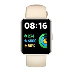 Xiaomi スマートウォッチ Redmi Watch 2 Lite 1.55インチ ディスプレイ 血中酸素レベル測定 5ATM防水 10日間の長時間バッテリー 100種類スポーツモード 高精度GPSチップ SMS/Twitter/LINE/メッセージ通知 座りすぎ通知(アイボリー)