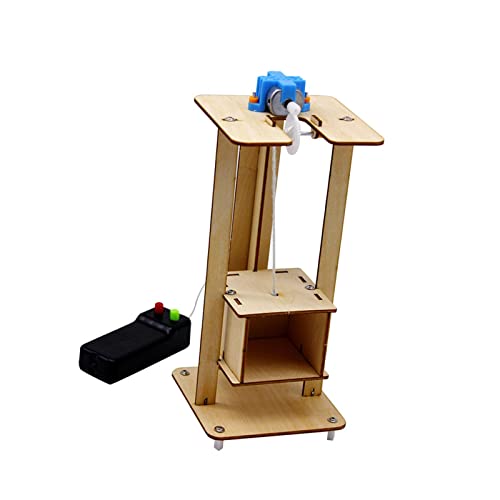 FytStycale Ascenseur en Bois à Monter Soi-même, Maquette d'ascenseur électrique à Monter Soi-même pour Enfants