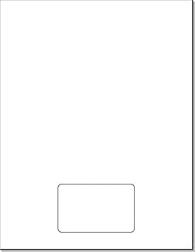 NextDayLabels Integrated Card Form 8.5x11 3-3/8x2-1/8 - Box of 250
