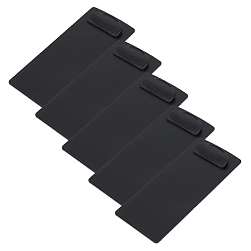 ENN LLC 伝票クリップ 業務用 伝票ホルダー 黒 5個セット (Lサイズ)