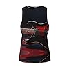 Electric Guitar Shape S Men's Gym Tank Top-Quick Dry Muscle Vest, Loose Fit Sleeveless Shirt for Running Workout Black #5
