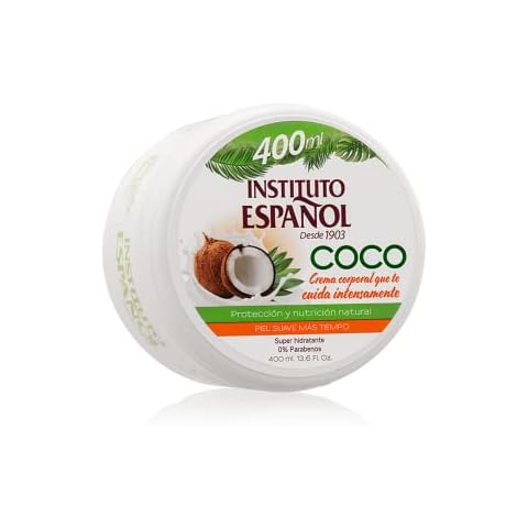 Instituto Español Tarro Crema Corporal Coco 400 ml con alto contenido en grasas omega, vitamina E y antioxidantes Cover