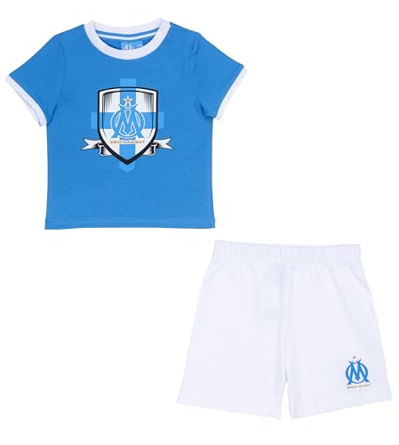 OLYMPIQUE DE MARSEILLE Ensemble bébé T-Shirt Short Om - Collection Officielle 3 Mois