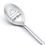 Cat Gifts for Cat Lovers Women Good Morning Cat Mom Spoon Gifts for Mom Wife Sister Christmas Mother's Day Gift for Cat Lover Gifts for Women Grandma Engraved Coffee Tea Spoons