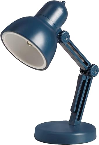 Mini Luminária LED Ajustável de Mesa para Leitura de Livros (Azul)