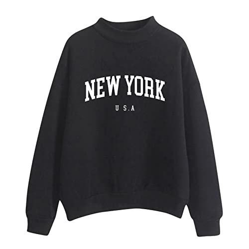 Maglione da yoga da donna, tinta unita, a maniche lunghe, con cerniera, con cappuccio, Nero , M