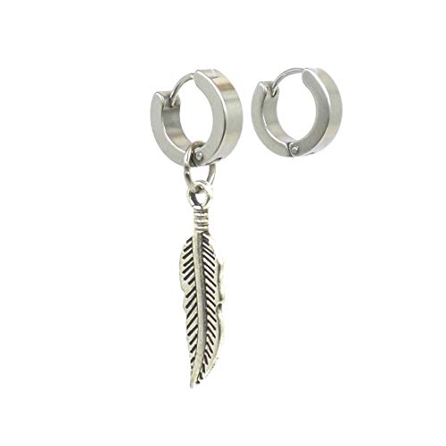BRINCO MIX ARGOLA PRATA 3 MM E PENA (PAR)