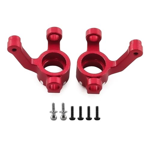RC��������̕��i For Losi Micro-B 2WD 1/24 �A���~�����X�e�A�����O�J�b�v RC �J�[���f���A�N�Z�T���[�g�ݗ��Ă�����C�����ꂽ�������i(Red)