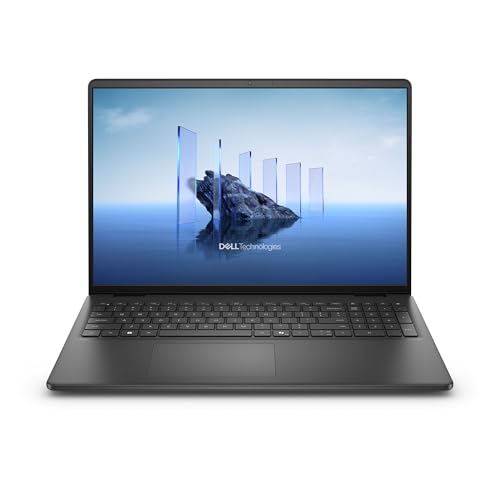 Dell 16 Laptop DC16250 – 16' FHD+ 16:10 (1920x1200), Intel Core 5 Series 1 Prozessor, Intel UHD Grafik, 16GB DDR5 RAM, 512GB SSD, Windows 11 Home, QWERTZ Tastatur, Fingerabdrucksensor – Schwarz
