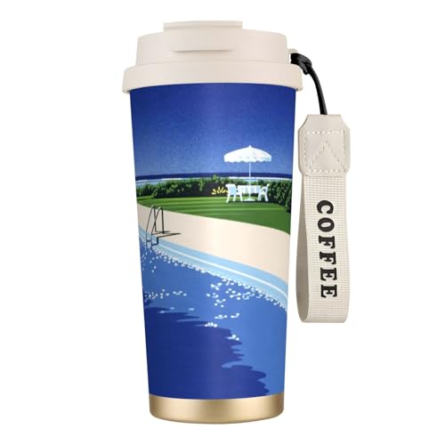 �R�[�q�[�J�b�v �^���u���[ ���{�̃C���X�g���[�^�[ �i�䔎 ���@�r ���� �X�e�����X�� �R���r�j�J�b�v �W�t�� �X�g���[�t�� ������ �ۉ� �ۗ� ������� �ԗp 500ml White