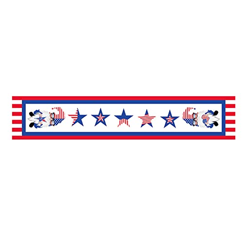 Drapeau américain 4 Juillet Patriotic Memorial Day Table Runner Jour de l'Indépendance Vacances Cuisine Table Décoration Intérieur Extérieur Maison Drapeau Afghanistan (G, One Size)