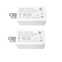 5V 2A USB Power Adapter UL Certified, 5V Charger for Wyze Cam, Blink Mini, Blink XT2, Ring Stick Up Cam, Arlo Pro 2, Yi Dome, Nest Cam Indoor, Wansview, Dropcam, Google Pixel, Kindle Fire,White 2 Pack