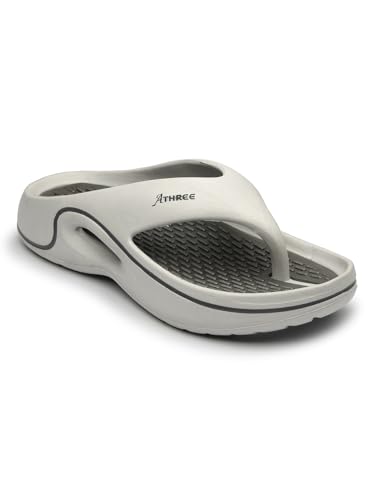 Image of ATHREE Slippers for Man Chappal Daily use Casual Slipper for Mens | Flip Flops for Men | Stylish Gents Sleeper Lightweight & Comfortable Pack of 1