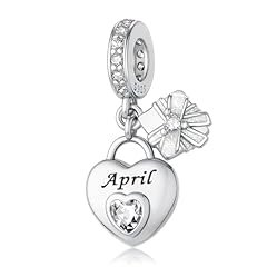 4-April Birthstone Charms