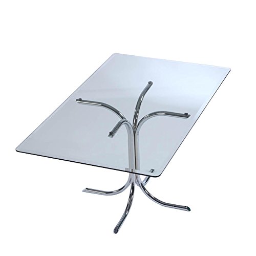 Milan Rectangle 3/8" Bevel Edge Glass Top, 16 X 52, Clear #TOP3