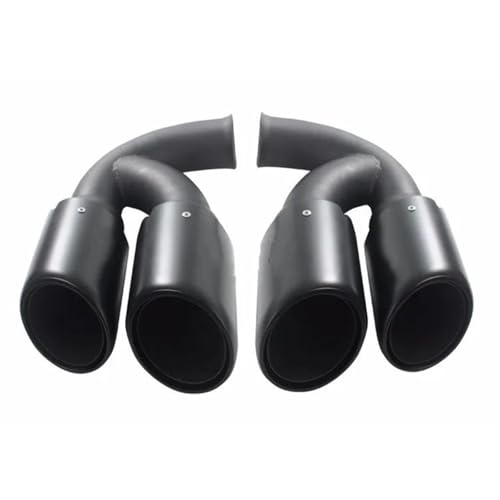 Escape de coche y silenciador extremo negro para Cayenne V6 2011+ tubo de estilo largo