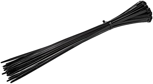 Amazon Basics Multi-Purpose Cable Ties - 24 Inches/600 mm, 50 Pieces, Black