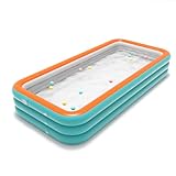 HSPLXYT Inflatable Pool for Adults and Kids with Electric Pump; Full-Sized Blow Up Pool, Family Swimming Pool for Backyard Garden Outdoor Summer (Kids Pool/Paddling Pool)(Size:3.8m/12.72ft)