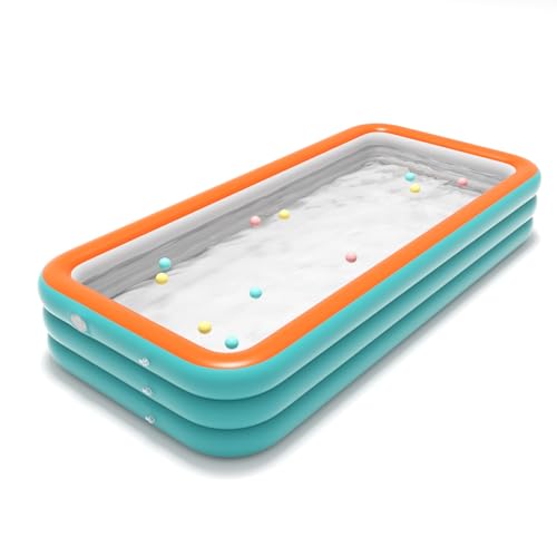 HSPLXYT Inflatable Pool for Adults and Kids with Electric Pump; Full-Sized Blow Up Pool, Family Swimming Pool for Backyard Garden Outdoor Summer (Kids Pool/Paddling Pool)(Size:3.8m/12.72ft)