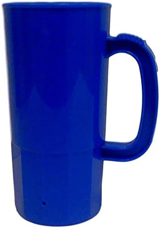 Miniatura 7 de Jean's Plastics Tazas de cerveza Steins para cerveza con capacidad para 22 onzas a borde. Cantidad 6 1 ea rojo, azul, amarillo, granito, negro,